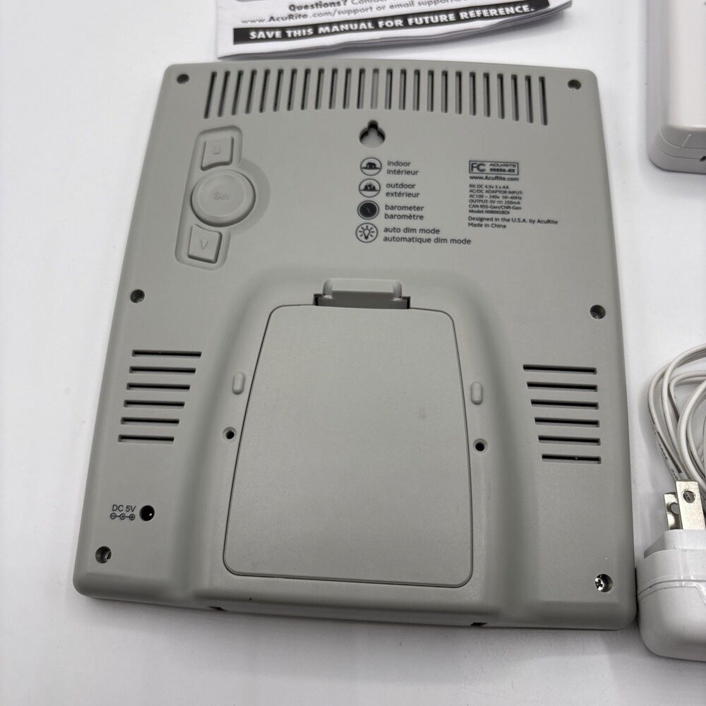 ACU RITE Weather Station Panel / Control 00806sbdi Temp & Humidity - Picture 3 of 10